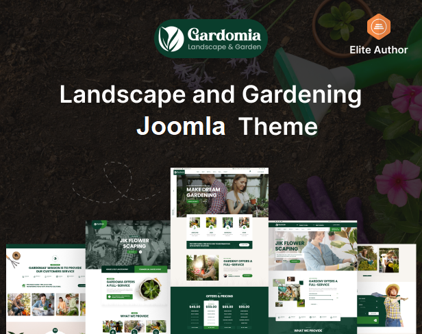 Gardomia - Joomla 6 Landscape and Gardening Template